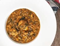 STEW w/ Swallow and No Protein-Peanut or Groundnut