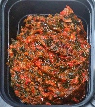 STEW w/ Swallow and No Protein-Efo Riro (Spicy Spinach)